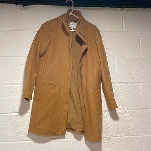 Longline camel coat